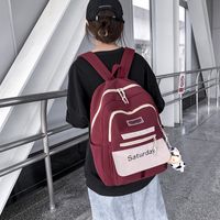 Schult Asche Weibliche Koreanische Version Von Schülern Mehrstöckigen Rucksack Mit Großer Kapazität main image 3