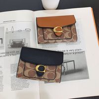 2021 Summer New Pu Short Wallet Synthetic Leather Buckle Wholesale main image 4