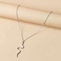 Serpentine Necklace With Rhinestones sku image 4