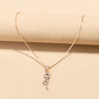 Serpentine Necklace With Rhinestones sku image 16