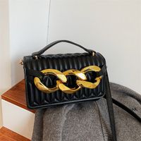 Fashion Chain Lingge Handbag 2021 Automne Nouveau Rétro Simple Petit Sac Carré En Gros main image 1