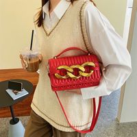 Fashion Chain Lingge Handbag 2021 Fall New Retro Simple Small Square Bag Wholesale main image 6