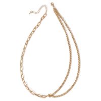 Exaggerated Chain Necklace Wholesale Creative Niche Hip-hop Style Necklace Punk Metallic Clavicle Chain main image 3