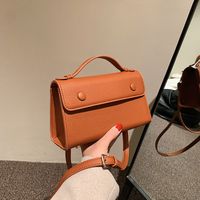 Retro 2021 New Fashion Autumn And Winter Messenger High Sense Niche Portable Small Square Bag main image 6