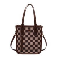 Best Selling Bag Women's Bag 2021 New Fashion Chessboard Plaid Autumn And Winter Cross-body Bag Popular Niche Portable Bucket Bag main image 6