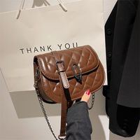 Personalized Lock Small Bag New Fashion Rhombus Chain Bag Messenger Bag Wholesale main image 4