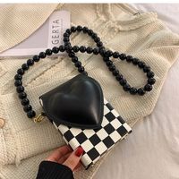 Autumn And Winter Bags 2021 New Female Bags Checkerboard Messenger Bag Small Square Bag sku image 3