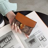 2021 Summer New Pu Short Wallet Synthetic Leather Buckle Wholesale sku image 1