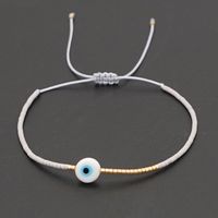 Ins Simple Bohemian Glass Eye Beads Miyuki Beaded Rice-shaped Beads Stringed Beads Ethnic Style Small Bracelet For Women sku image 4
