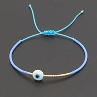 Ins Simple Bohemian Glass Eye Beads Miyuki Beaded Rice-shaped Beads Stringed Beads Ethnic Style Small Bracelet For Women sku image 6