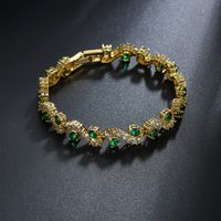 Zircon Bracelet Aaa Crystal Zircon Mixed Color Inlaid Jewelry Bracelet Wholesale main image 2