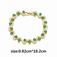 Zircon Bracelet Aaa Crystal Zircon Mixed Color Inlaid Jewelry Bracelet Wholesale main image 5