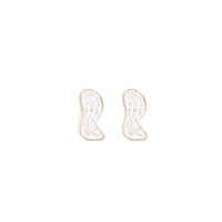 Fashion Simple Jewelry White Peanut Oil Drop Earrings Geometric Irregular Earrings main image 6