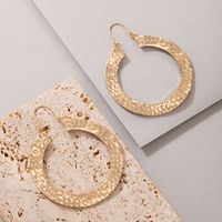Simple Jewelry Golden Ring Earring Geometric Water Ripple Earrings main image 4