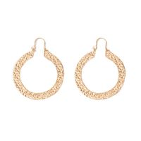 Simple Jewelry Golden Ring Earring Geometric Water Ripple Earrings main image 6