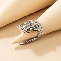 European And American Cross-border Trend Jewelry Shark Single Alloy Irregular Ring main image 3