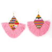 Cross-border Miyuki Bead Hand-woven Indian Ethnic Style Furry Big Circle Exaggerated And Personalized Earrings For Women main image 4