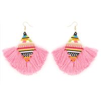 Cross-border Miyuki Bead Hand-woven Indian Ethnic Style Furry Big Circle Exaggerated And Personalized Earrings For Women main image 6