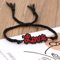 Bohème Miyuki Perles Tissées À La Main Love Lettre Perles Empilable Petit Bracelet Femme Cadeau main image 1
