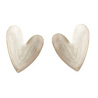 Korean Style Fashion White Geometric Pattern Earrings Personality Retro Oil Drop Earrings main image 6