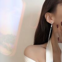 Korean Ins Style Simple Tassel Earrings Fashion Temperament Wild Earrings main image 5