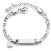 Korean Stainless Steel Curved Brand Bracelet Creativeheart Butterfly Pendent Hand Jewelry main image 3