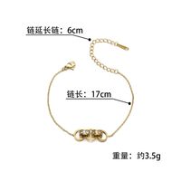 Korean Simple Diamond Bracelet Female Creative 14k Gold Titanium Steel Hand Jewelry main image 4