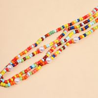 Bohemian Style Short Color Rice Bead And Pearl Mixed Necklace Personality Simple Double-layer Necklace main image 4