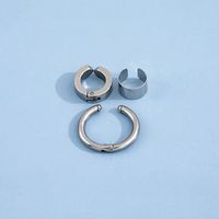 Simple Ear Clip Without Pierced Stainless Steel Ear Bone Clip Three Sets main image 3