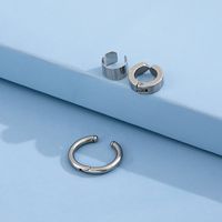 Jewelry Ear Clips Stainless Steel Three-piece Smooth Ear Bone Clip Wholesale main image 4