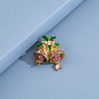 Korean Fashion Love Heart Shaped Christmas Brooch Diamond Flower Brooch Clothes Accessories main image 4