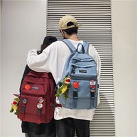 Schoolbag Female Korean Harajuku Ulzzang High School Student Backpack Junior High School Student Large Capacity College Style Ins Backpack main image 1