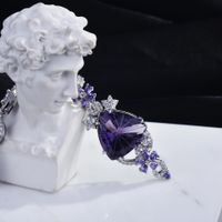 Königin Zepter Halskette Neue Leichte Luxus Königin Fan Qianxi Cutter Amethyst Anhänger Caibao Schmuck Für Das Haar main image 4