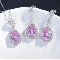 New Lucky Yellow Diamond Set Argyll Pink Diamond Pendant Topa Blue Earrings main image 5