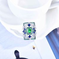 Fashion Emerald Open Ring New Fashion Small Fragrance Autumn And Winter Jewelry main image 3
