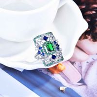 Fashion Emerald Open Ring New Fashion Small Fragrance Autumn And Winter Jewelry main image 4