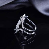 Niche Designer Original All-matching Personalized Ornament Pentagram Ring Ins Style Hipster Zircon Open Ring main image 5