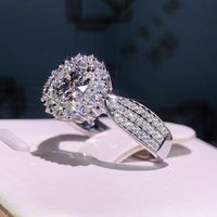 Exquisite Gypsophila Micro-inlaid Zircon Ring Fashion Wedding Ring Accessories main image 4