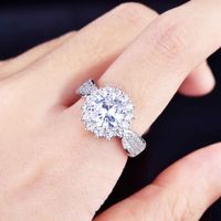 Exquisite Gypsophila Micro-inlaid Zircon Ring Fashion Wedding Ring Accessories main image 6