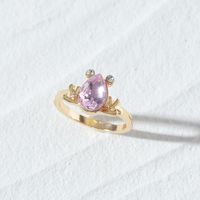 European And American Fashion Jewelry Crystal Frog Ring main image 3