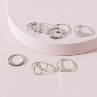 European And American Fashion Jewelry Multi-layered Metal Ring Set Hand Ornaments main image 3