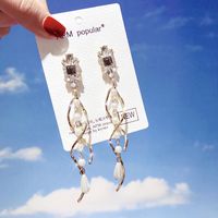 Fashion Personality Crystal Earrings Tassel Earrings Wholesale main image 4