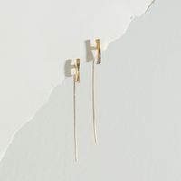 Fashion Jewelry Exaggerated Long Stud Earrings Front And Back Earrings main image 1