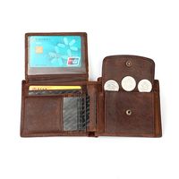 Retro Cowhide Men's Wallet New Leather Horizontal Rfid Wallet main image 2