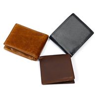 Retro Cowhide Men's Wallet New Leather Horizontal Rfid Wallet main image 6