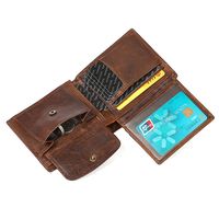 Retro Cowhide Men's Wallet New Leather Horizontal Rfid Wallet main image 4