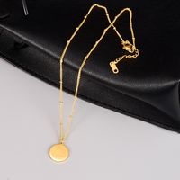 L01 Letter 520 Necklace Clavicle Chain Titanium Steel Plated 18k Gold Fashion Jewelry Fine Art main image 4