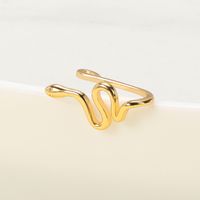 New Style Non-porous Piercing Clip Nose Ring Popular Snake-shaped Fake Nose Ring Wholesale main image 3