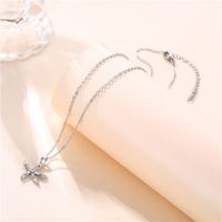 Jewelry Starfish Necklace Korean Temperament Zircon Star Pendant Clavicle Chain main image 4