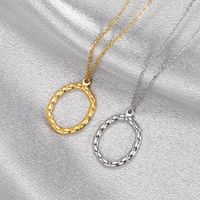 Fashion Heart-shape Pendant Necklace Temperament Irregular Star Men And Women Circle Stainless Steel Necklace main image 5